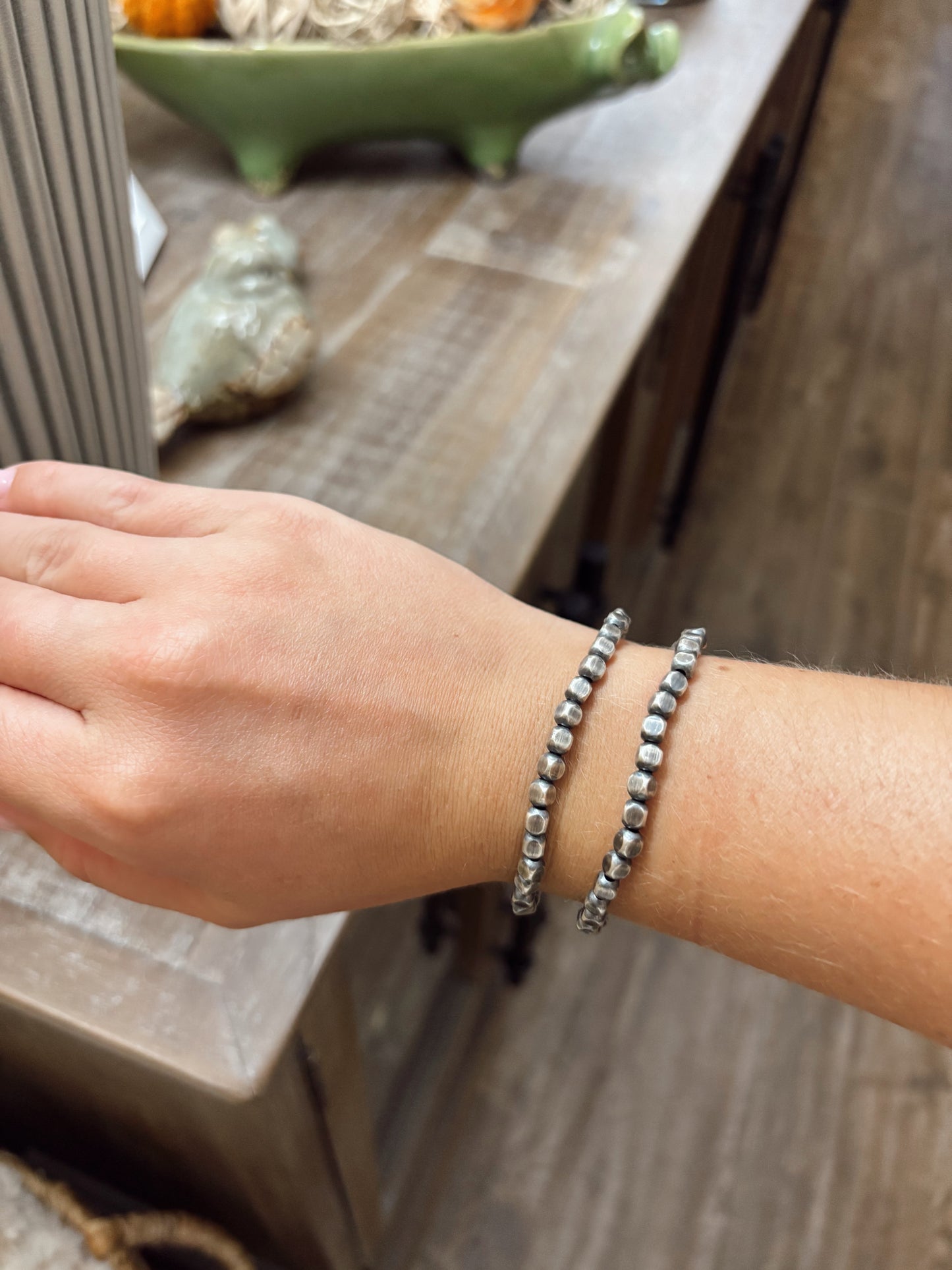 4mm Navajo Box Stretch Bracelet
