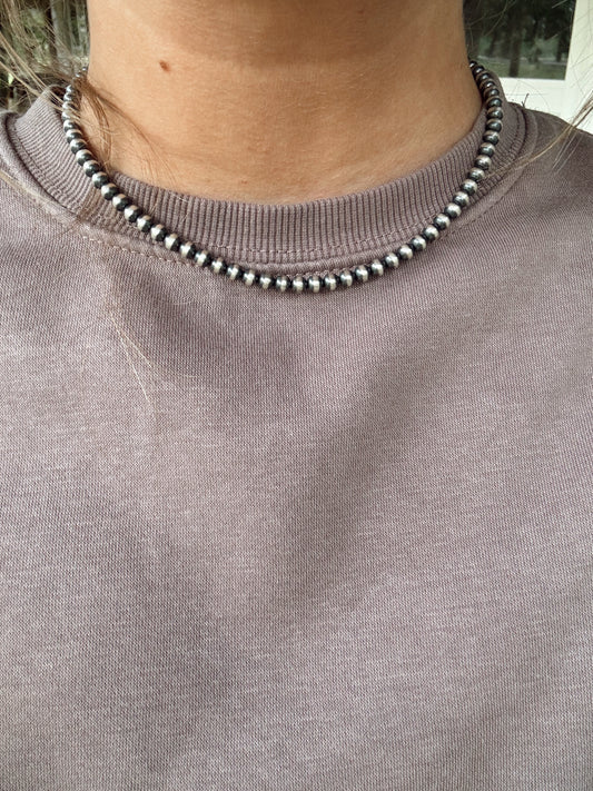 5mm 16” Sterling Beads