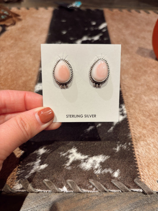 Pink Conch Studs